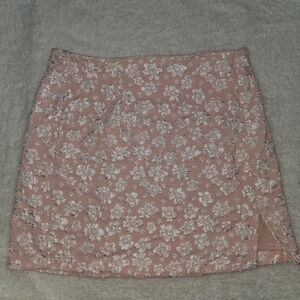 Wild Fable Floral Blush Mini Skirt